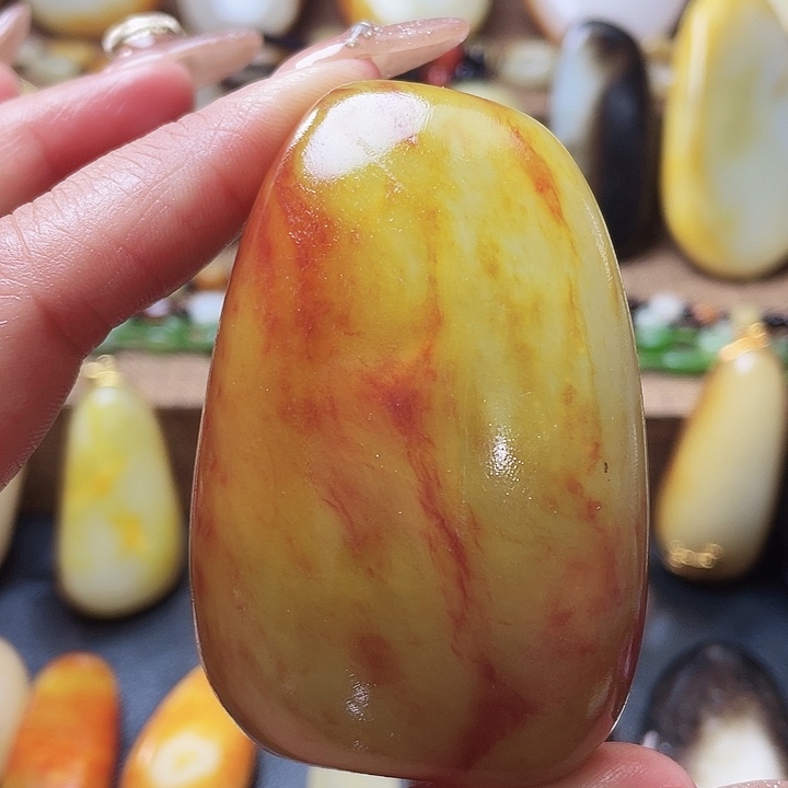 和田玉颈饰足银镶嵌