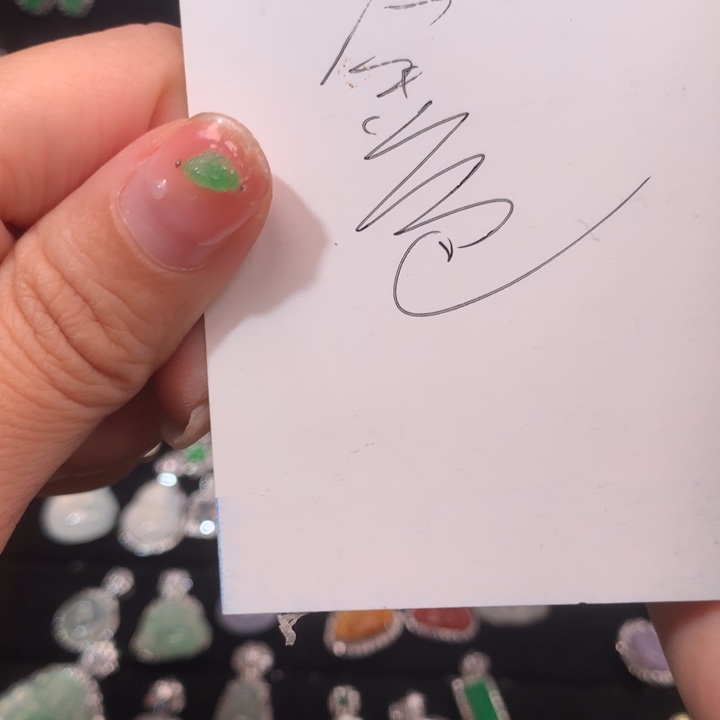 夹***i翡翠银S925镶嵌耳饰补金色