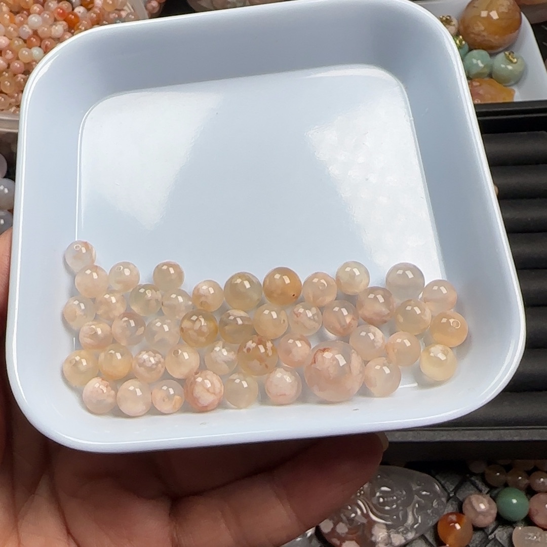 未镶嵌玛瑙/玉髓珠宝半成品