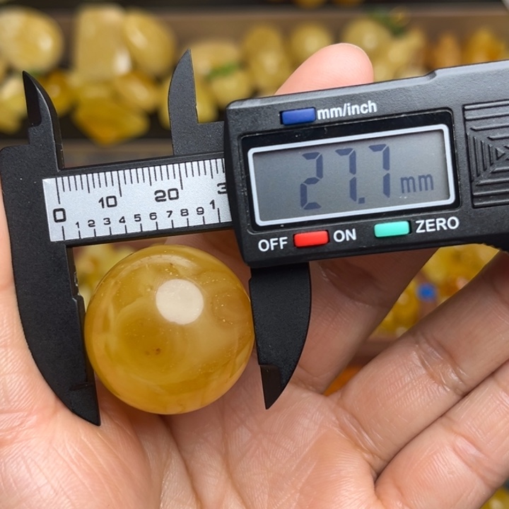 蜜蜡未镶嵌珠宝奇石天然蜜蜡散珠微瑕一粒197