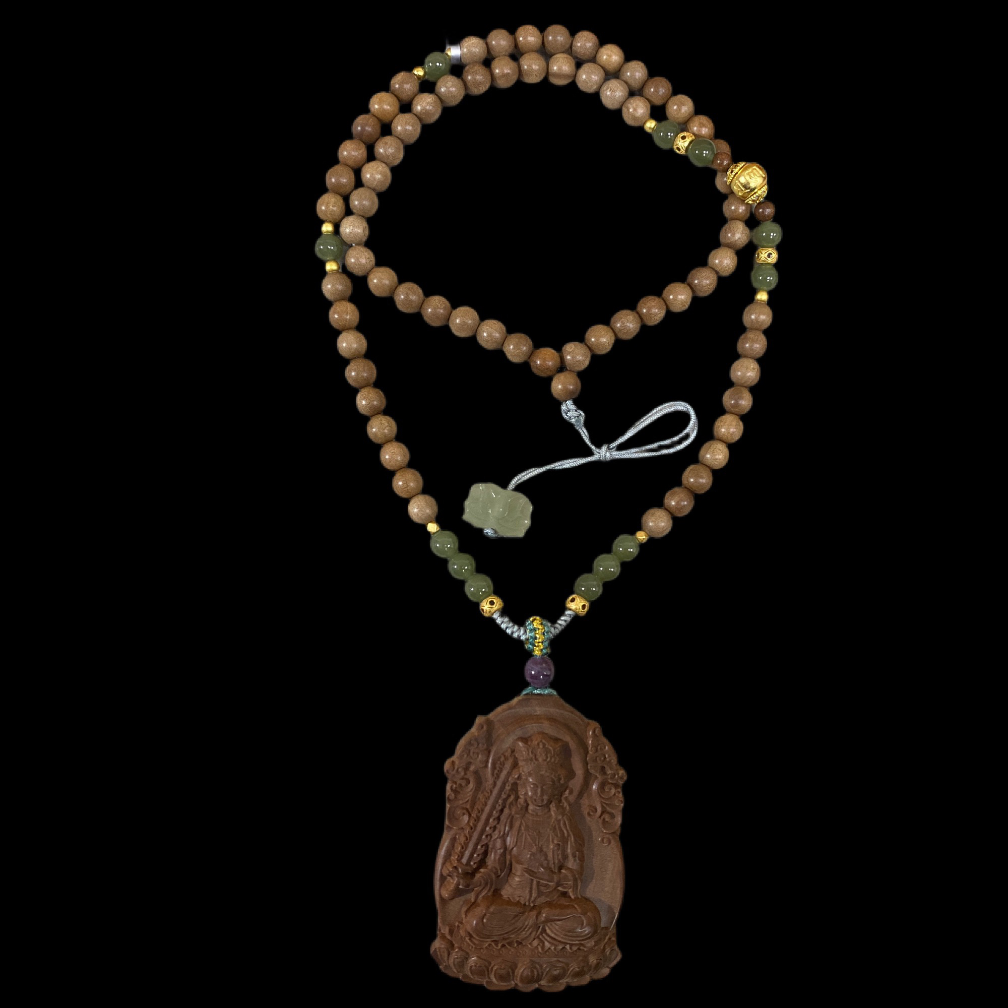 N4657山檀虚空藏项链多样性发一