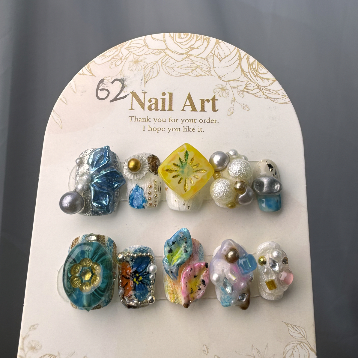 「丛林繁花」纯手工穿戴甲