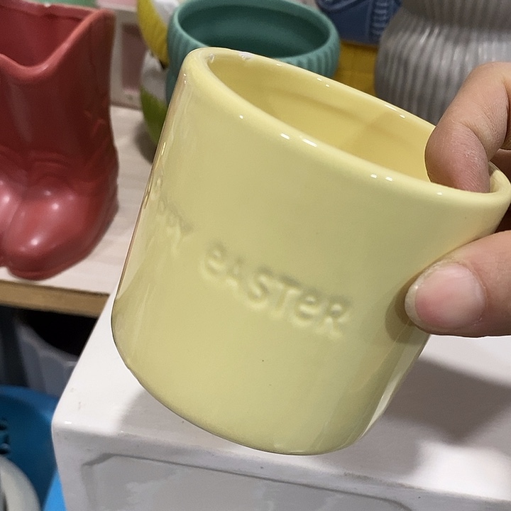 陶瓷花盆有孔 瑕疵介意勿拍 