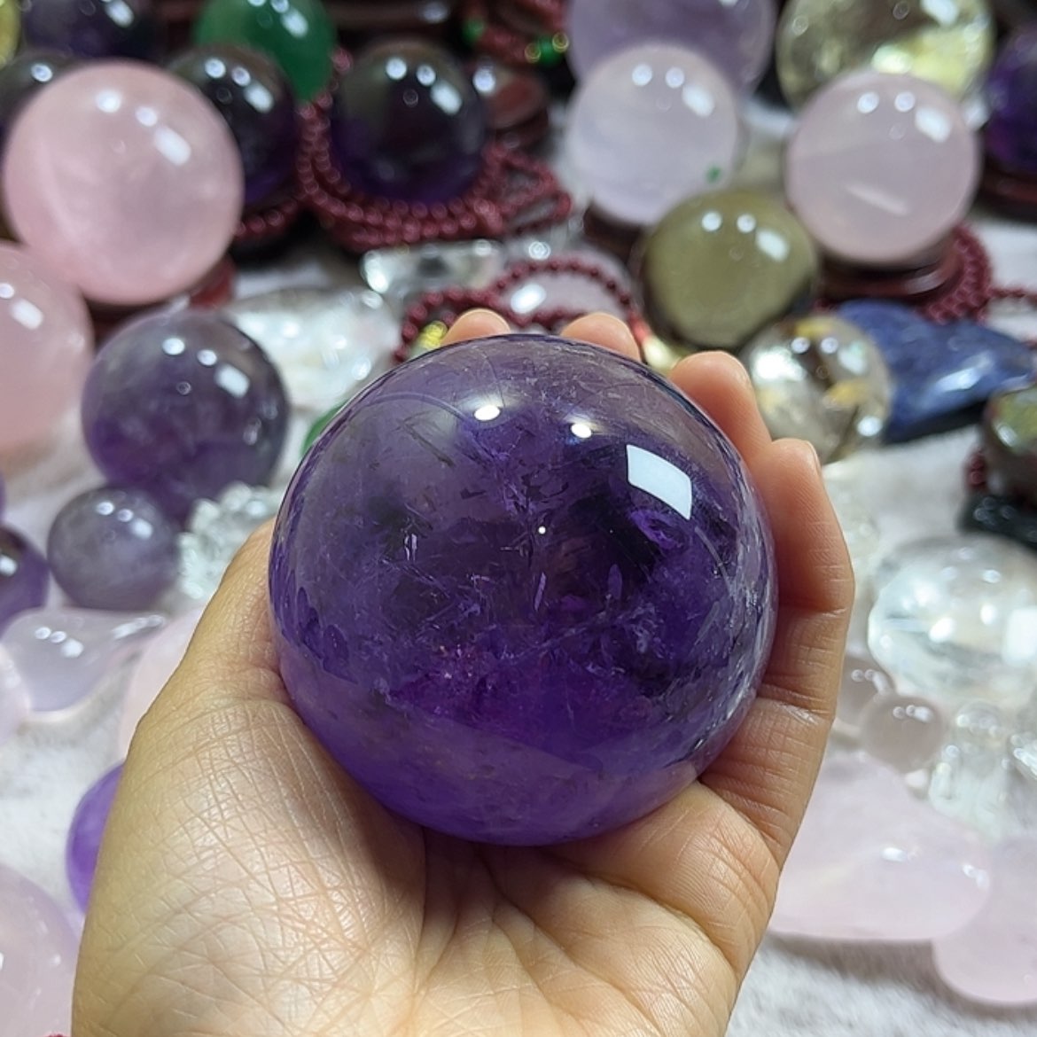 【闪购商品】水晶摆件球未镶嵌