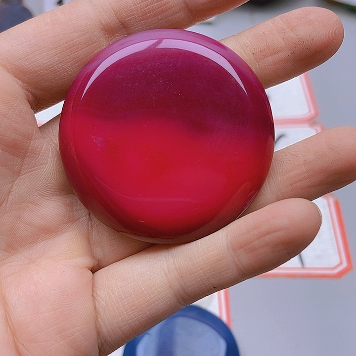 【闪购商品】玛瑙/玉髓珠宝半成品未镶嵌蓝**蓝