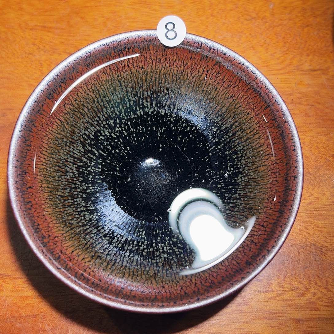 茶盏8龙窑柴烧行知建盏茶器
