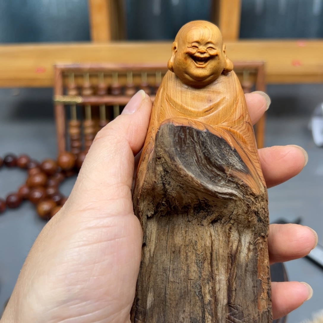 柏木崖柏木摆件手把件，67