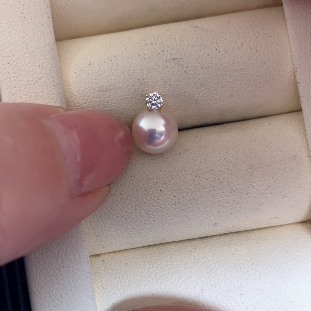 海水珍珠颈饰18K金镶嵌