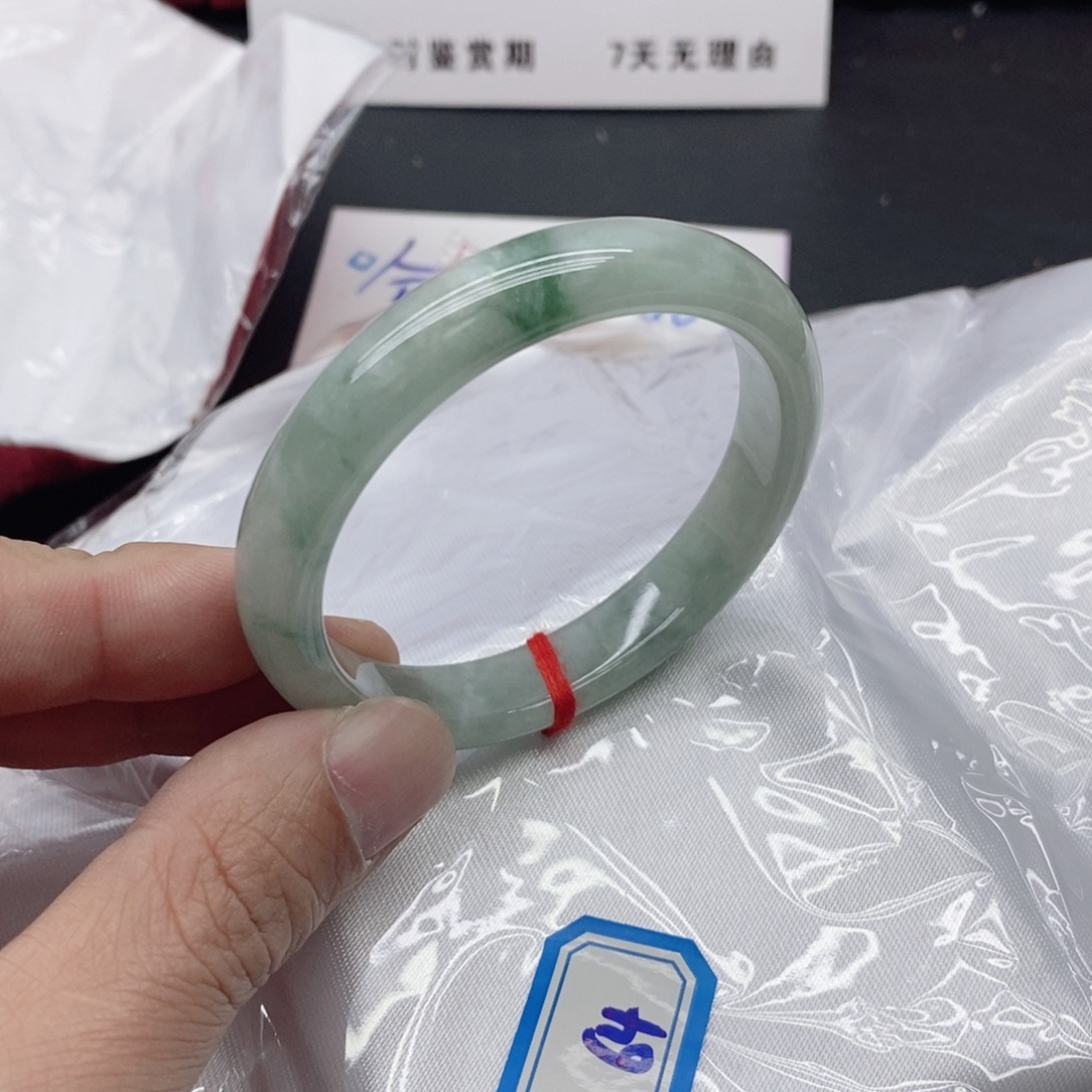 希***安岫玉未镶嵌手镯翡手镯64