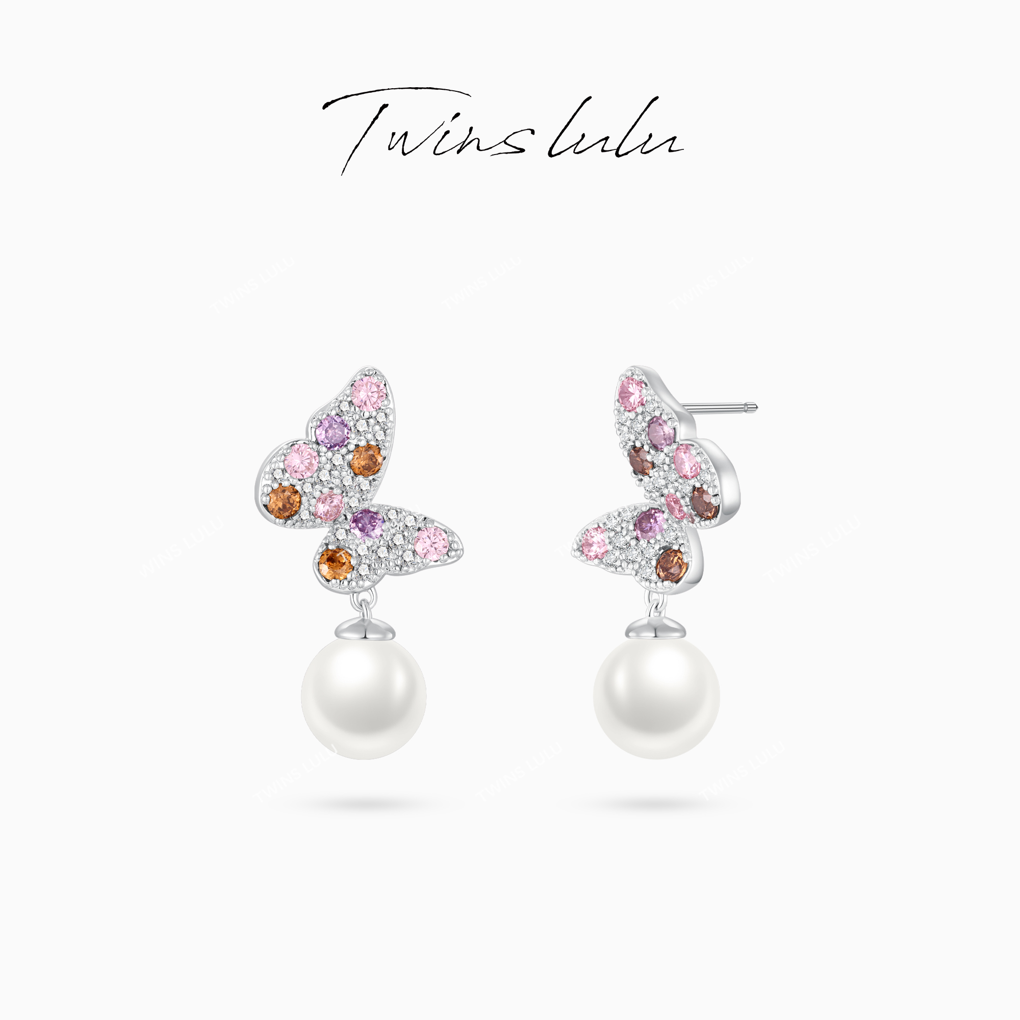 TWINS LULU 秋上新【鸢尾花】时尚百搭ins小饰品高级项链TSJ7876