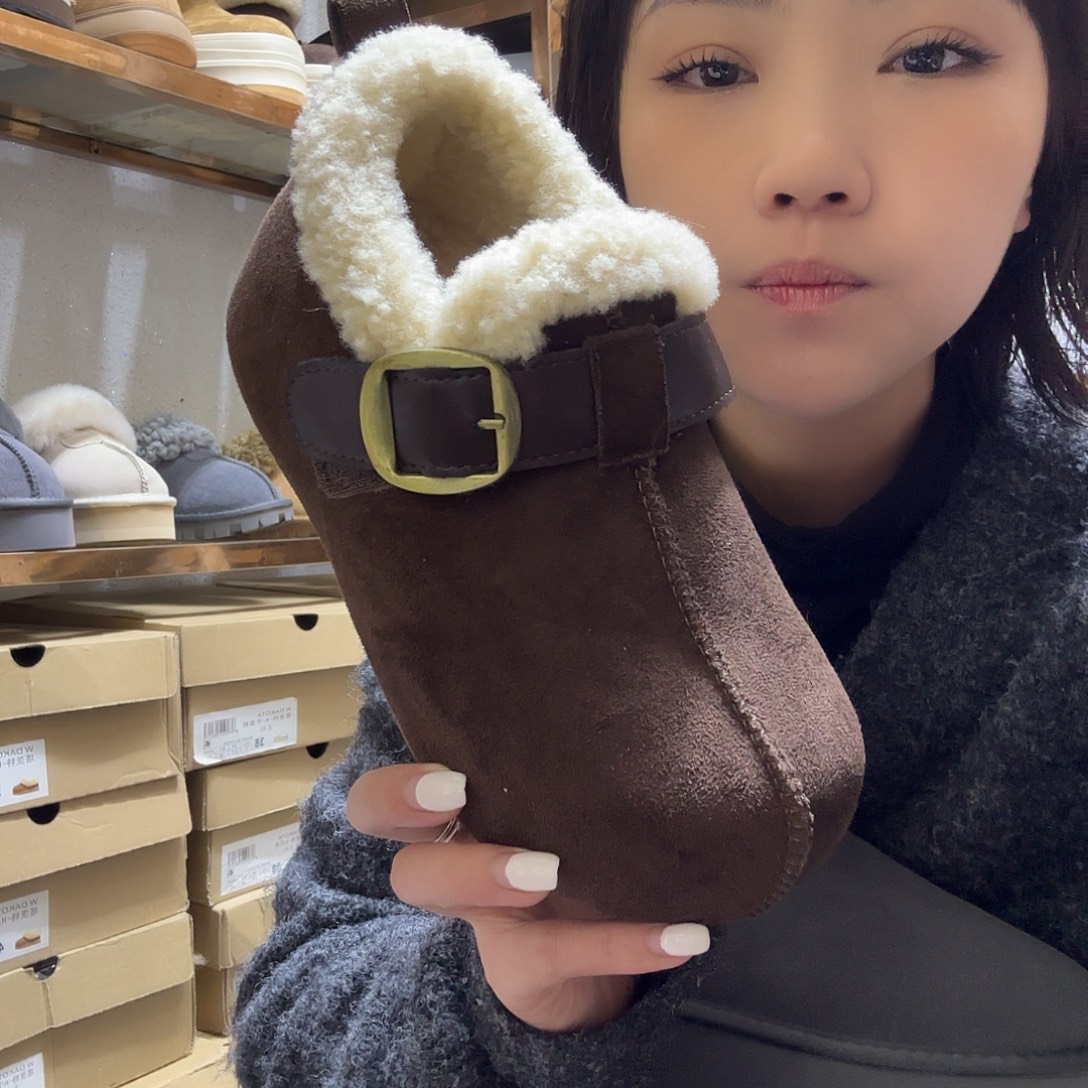 36码咖色勃肯鞋加棉
