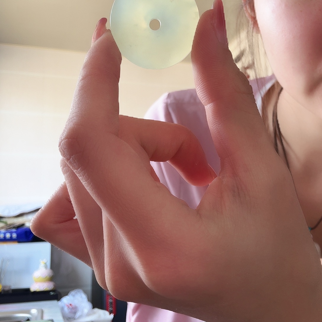 蛇纹石玉未镶嵌平安扣