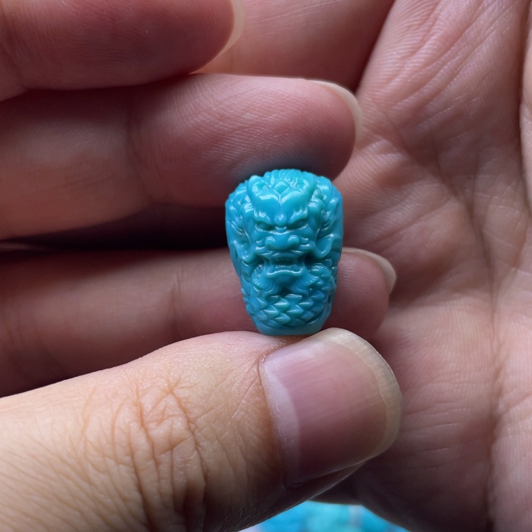 未镶嵌绿松石珠宝奇石卡13-19-10