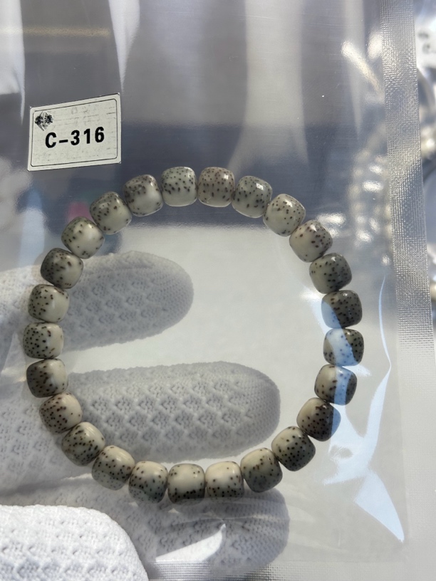 C316原生态石玉糯冰料绿背河豚9x8高货