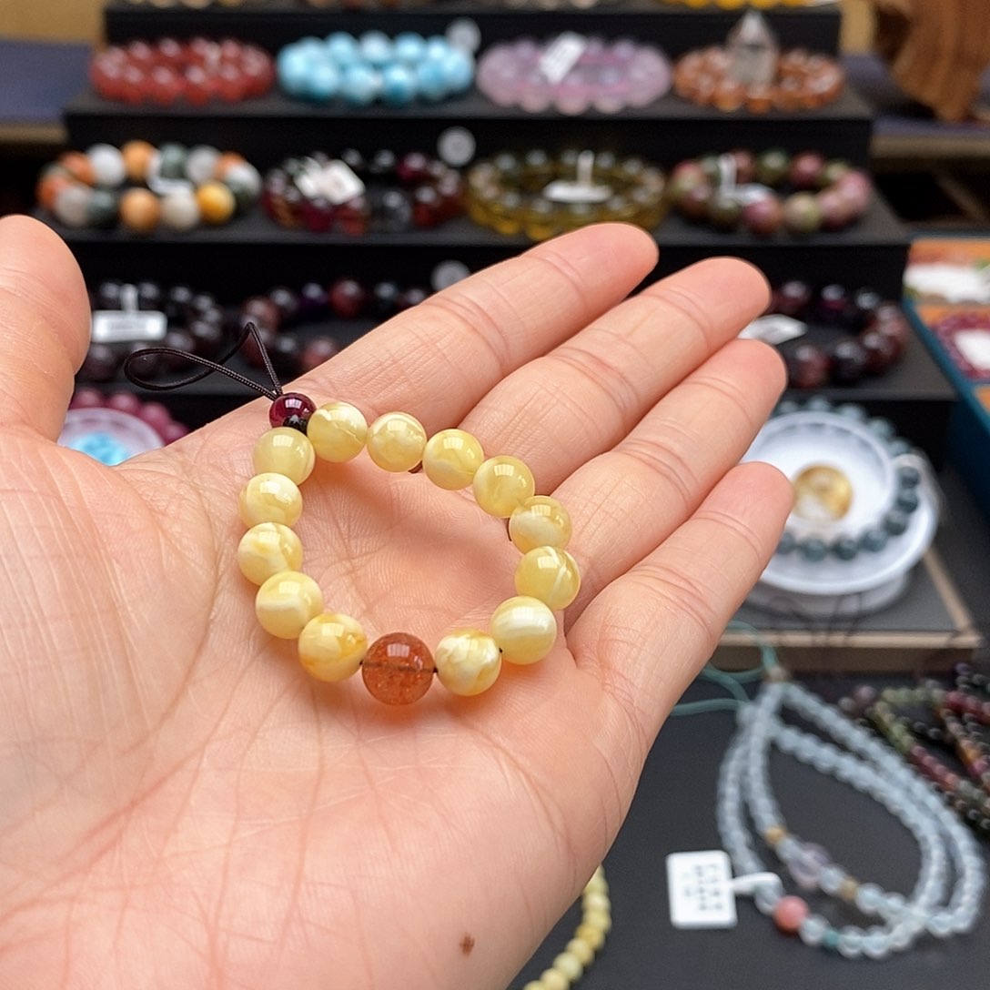 未镶嵌蜜蜡手链手链