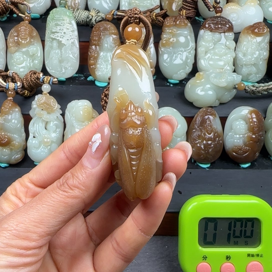 和田玉挂件未镶嵌郭*