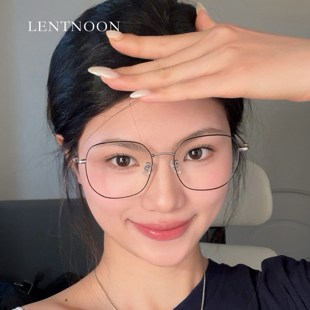 【免费配镜】百搭显白超轻钛眼镜框高级感女素颜神器全框近视防蓝光