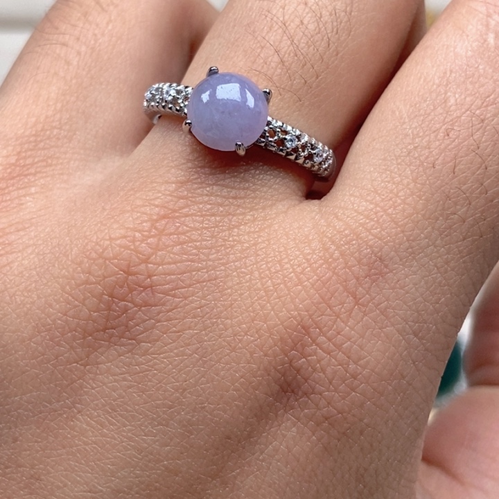 翡翠未镶嵌戒指戒指