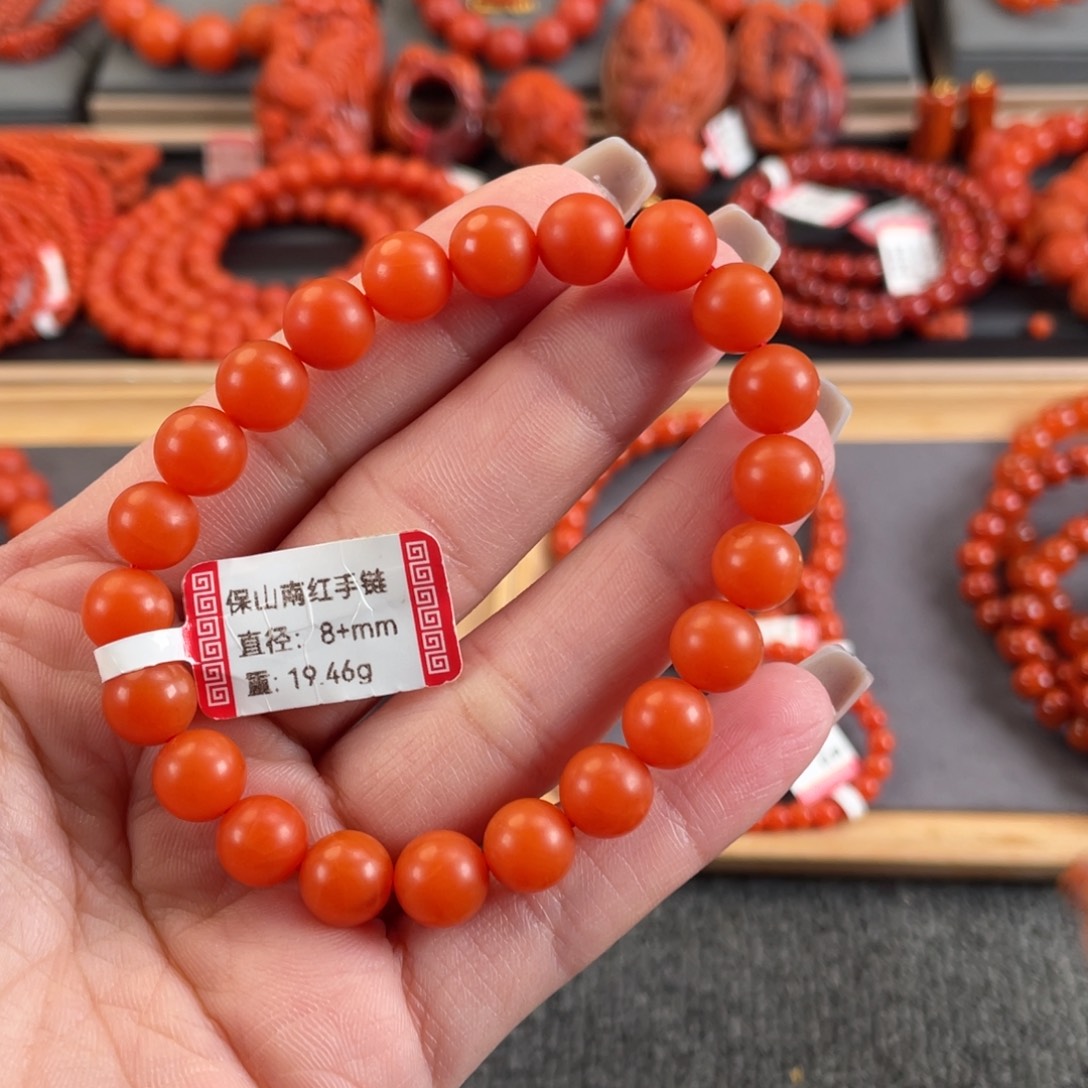 南红玛瑙未镶嵌8➕保山南红单圈