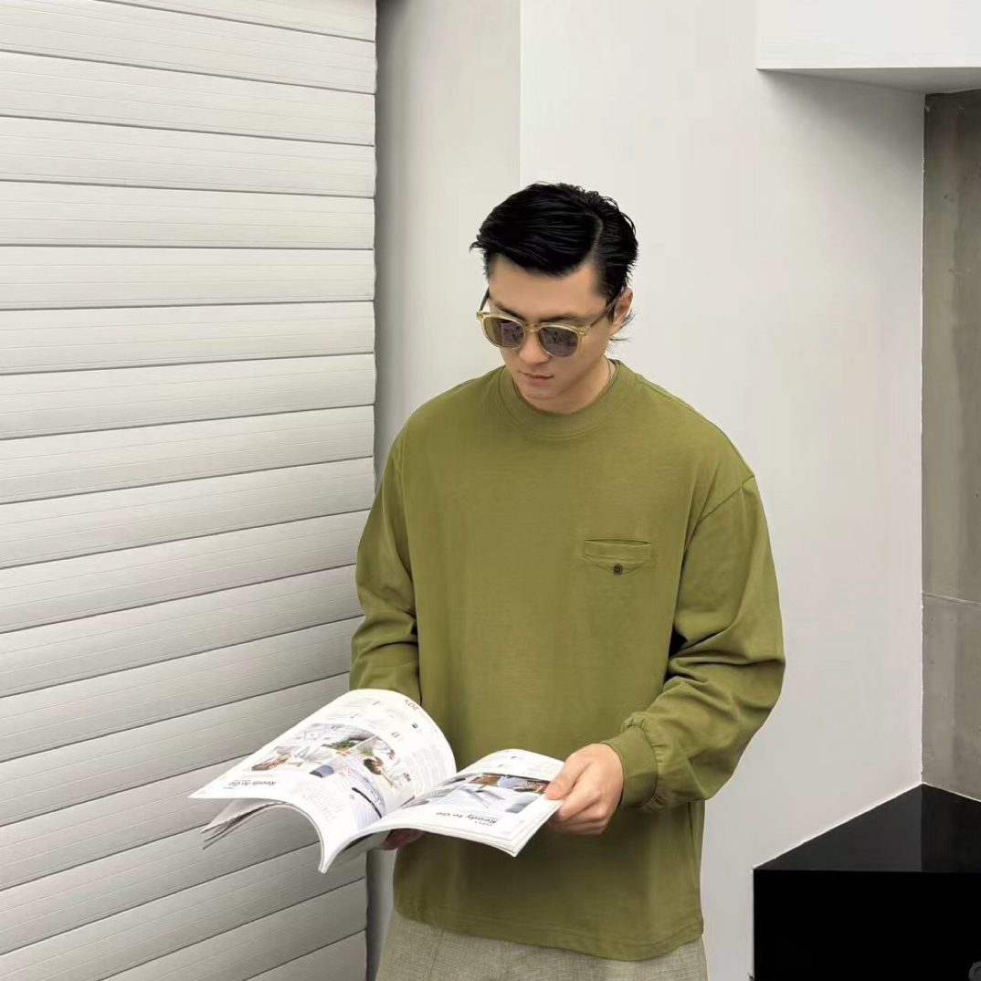 秋冬卫T双领极简设计