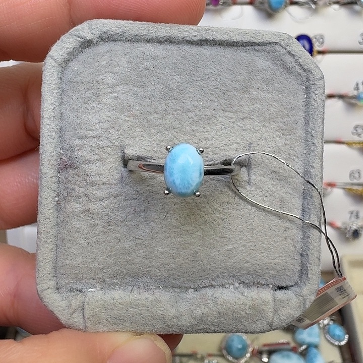 烟晶银S925镶嵌戒指