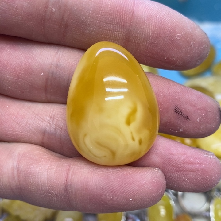 蜜蜡裸石未镶嵌吊坠