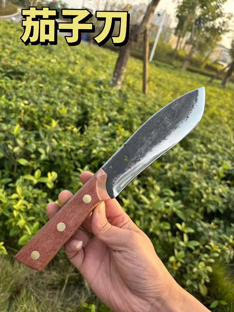 【小五户外】手工一体锻打户外多功能开荒砍树钓鱼野外生存露营刀