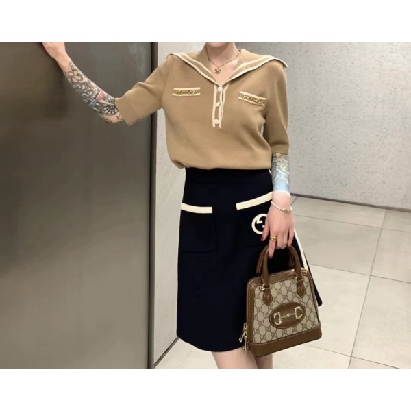 妃鱼/古驰/丝缎、羊毛、亮片/上衣/95新/M3/10