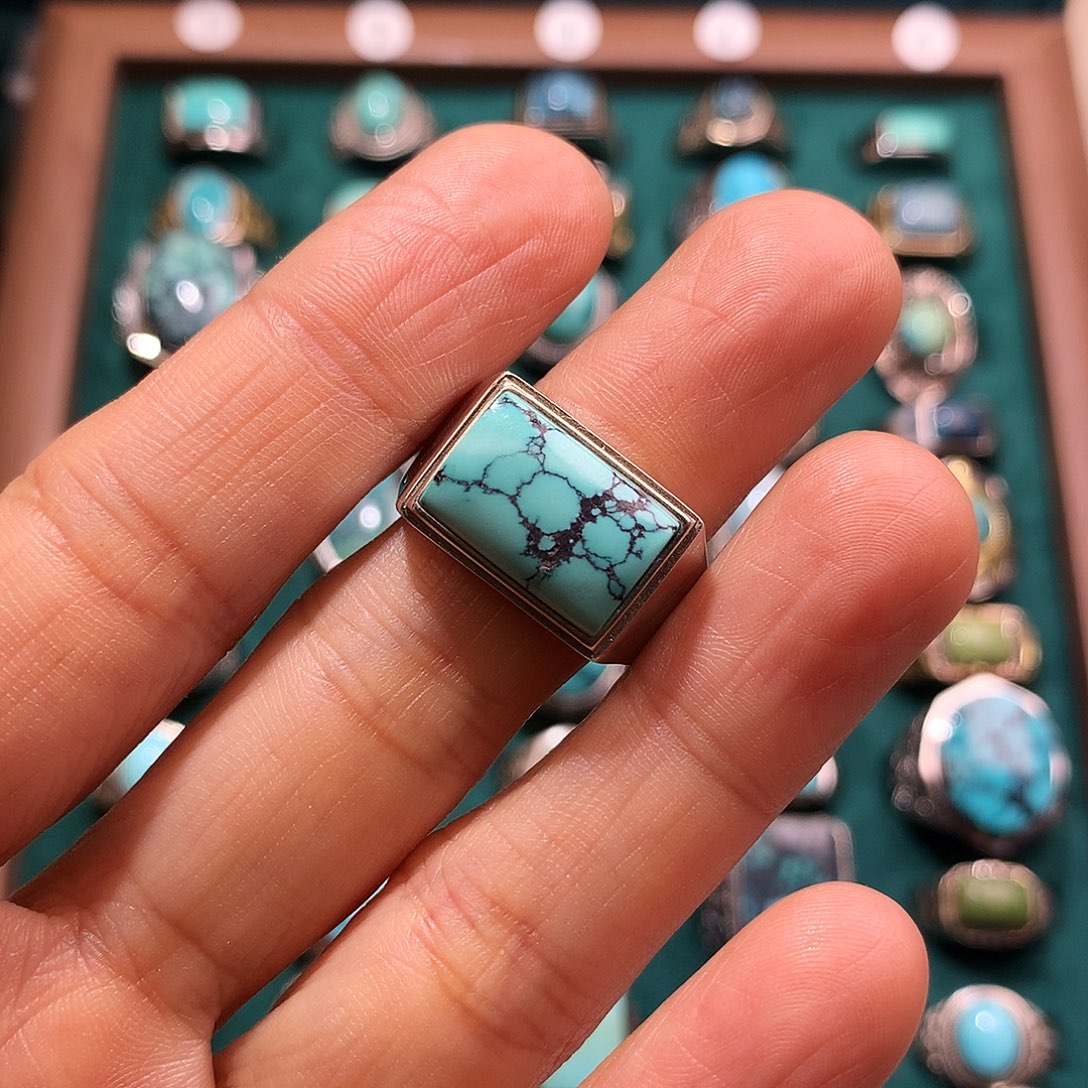 绿松石挂件银S925镶嵌*️****