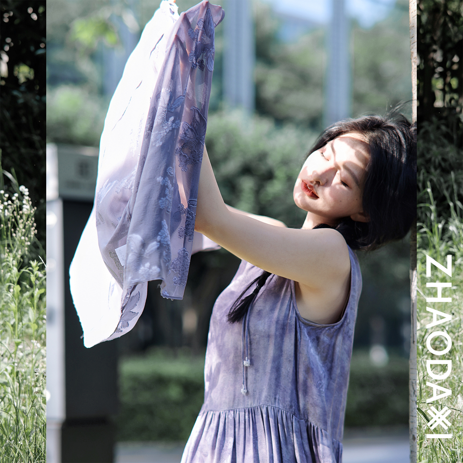 【赵大喜】现货！非遗线：紫微花萝真丝系列-开衫 | 100真丝乔其