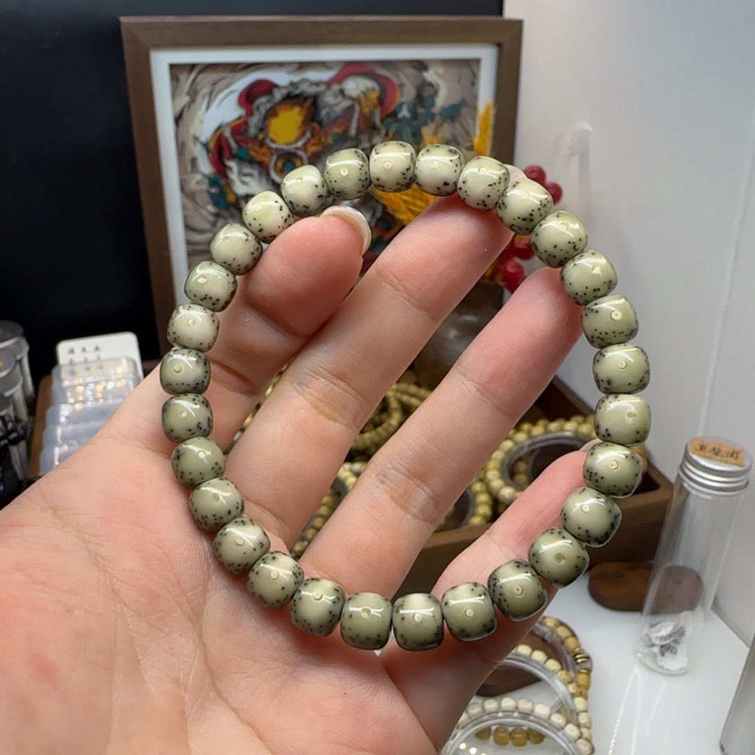 星月菩提手串孤**影一物一图8×7糯冰大眼睛