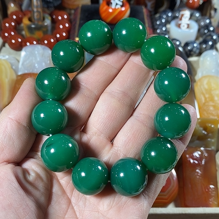 航***哥玛瑙/玉髓未镶嵌手链