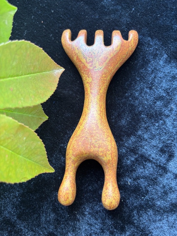 泗滨砭石鼻刮五爪按摩梳