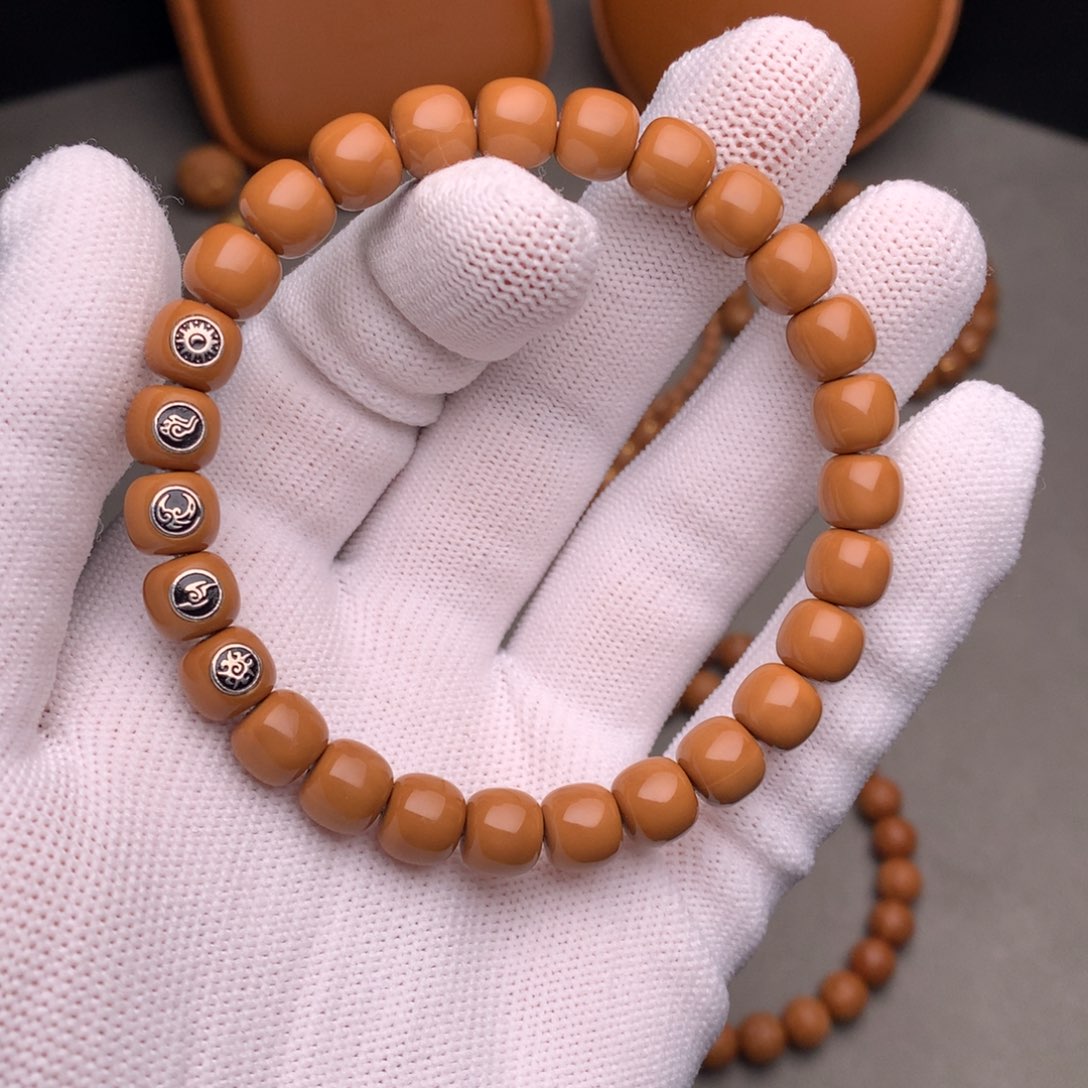 猴头核桃手串老型8.7尺寸镶嵌款