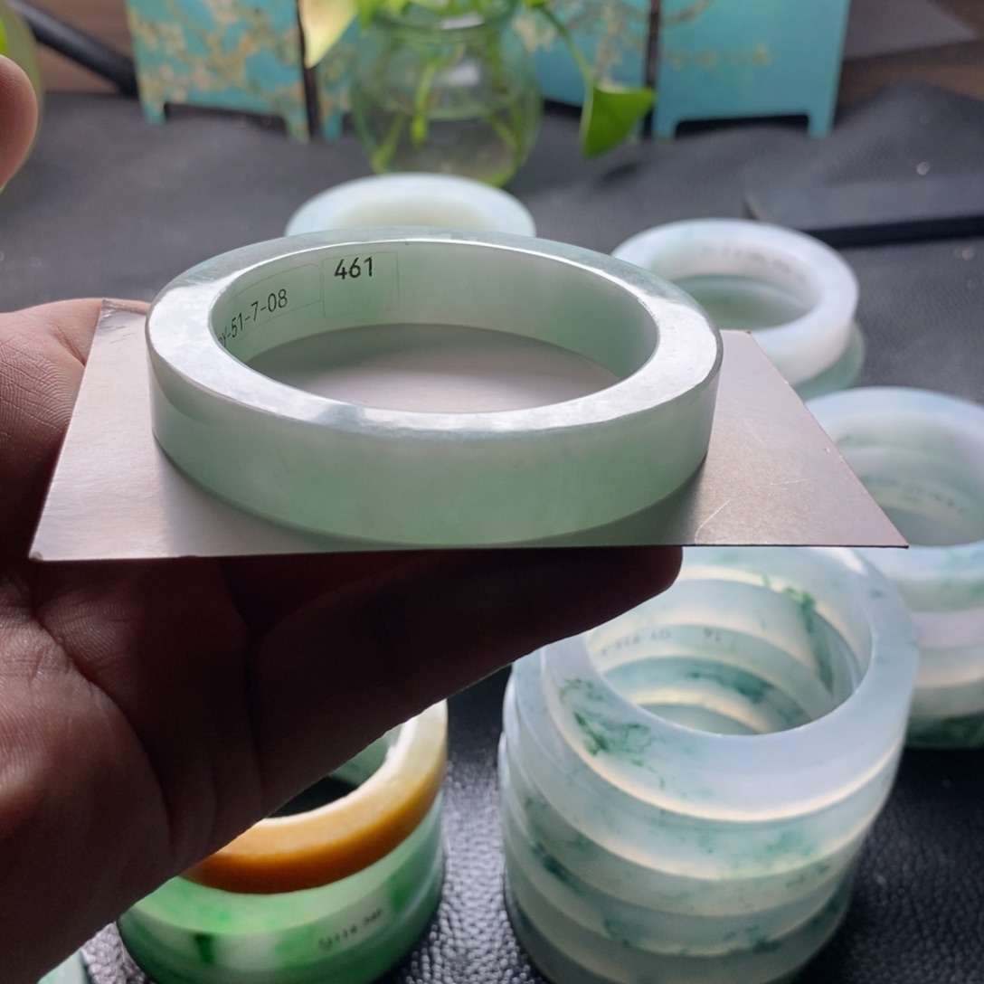 未镶嵌手镯定制翡翠@*单