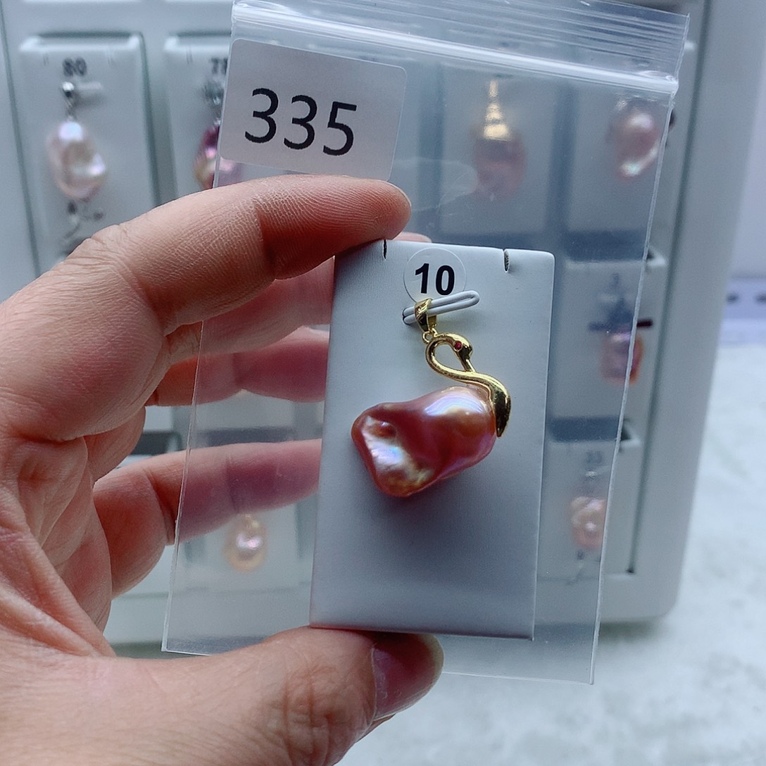 吊坠(不含链)淡水珍珠合金