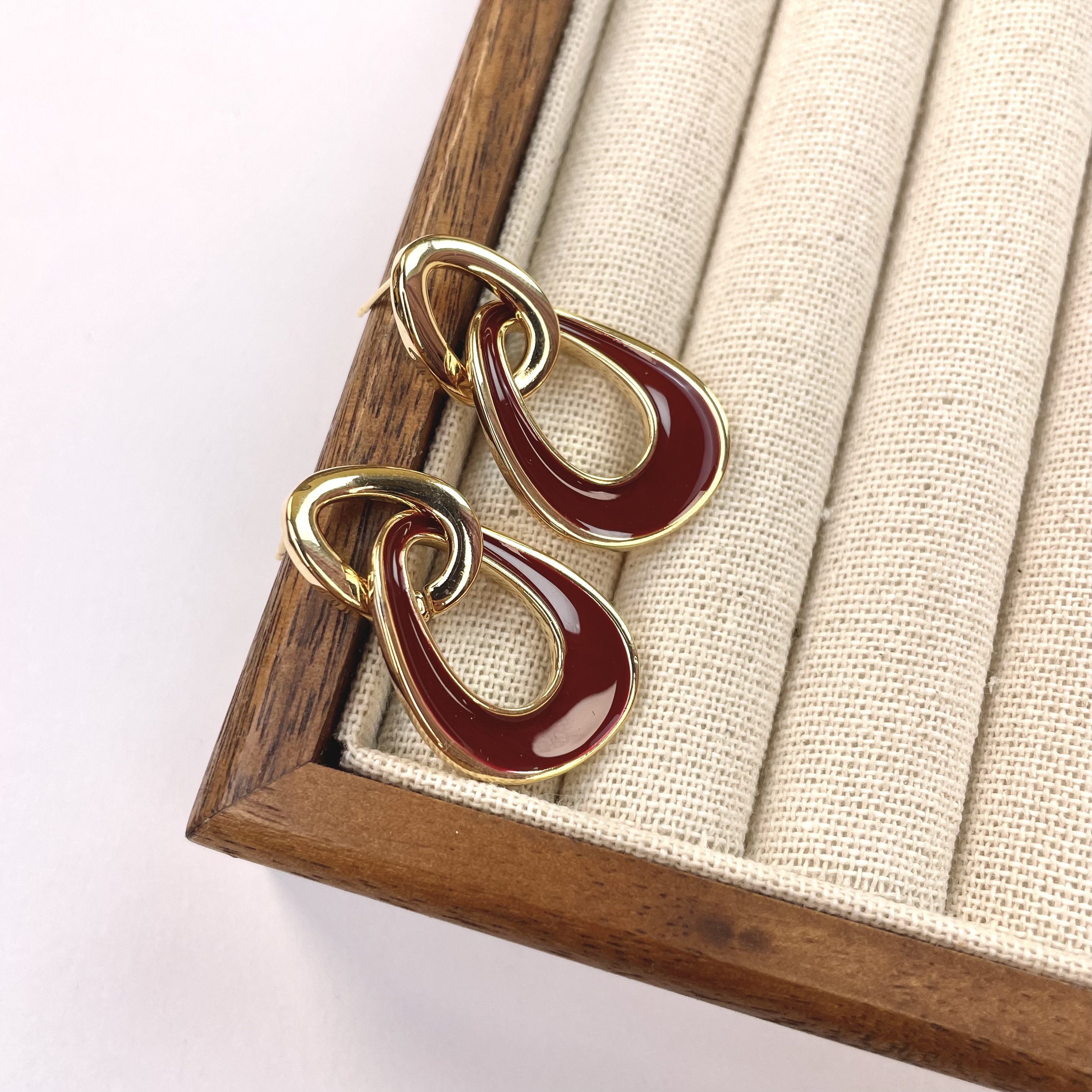 铜合金耳饰 买三送一 1223 手工气质轻奢复古法式欧美耳钉耳坠