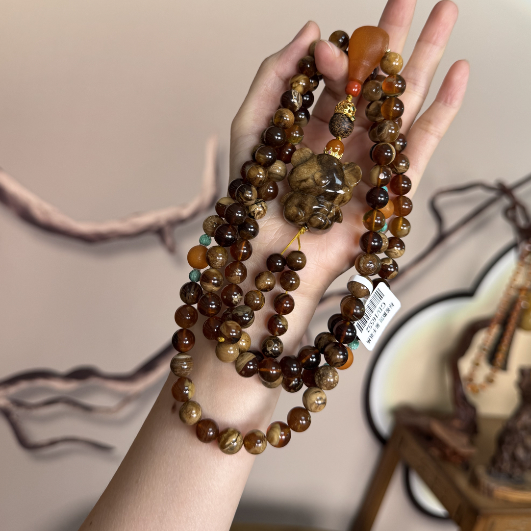 博缘珠宝琥珀佛珠双11（多样性发一件）65-70