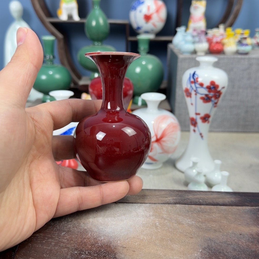 陶瓷手工小花器摆件