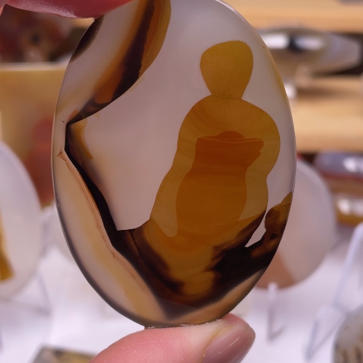 石***歌玛瑙/玉髓未镶嵌吊坠(不含链)