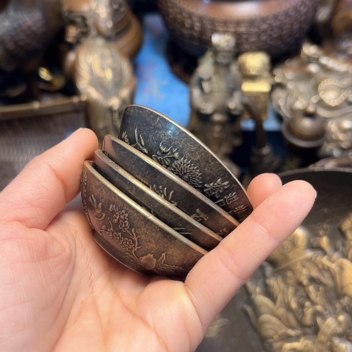 铜器摆件老王直播间