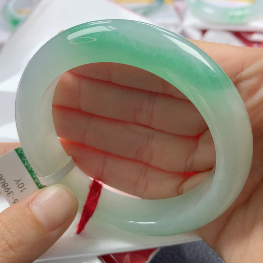 未镶嵌手镯翡翠缅甸天然翡翠A货56正