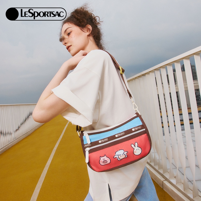 LeSportsac乐播诗新款小羊波德莱尔系列潮流撞色通勤单肩包斜挎包