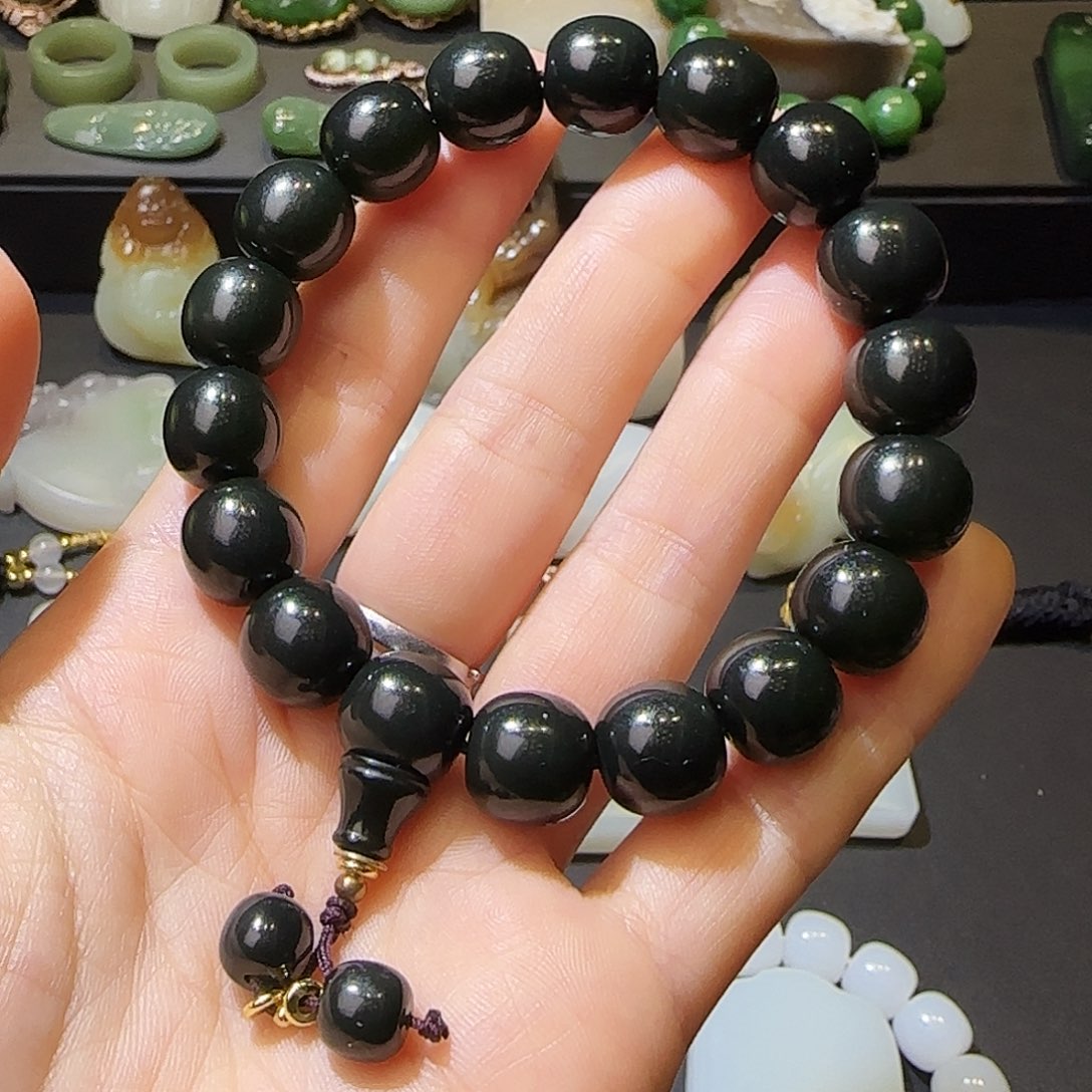 和田玉未镶嵌手链