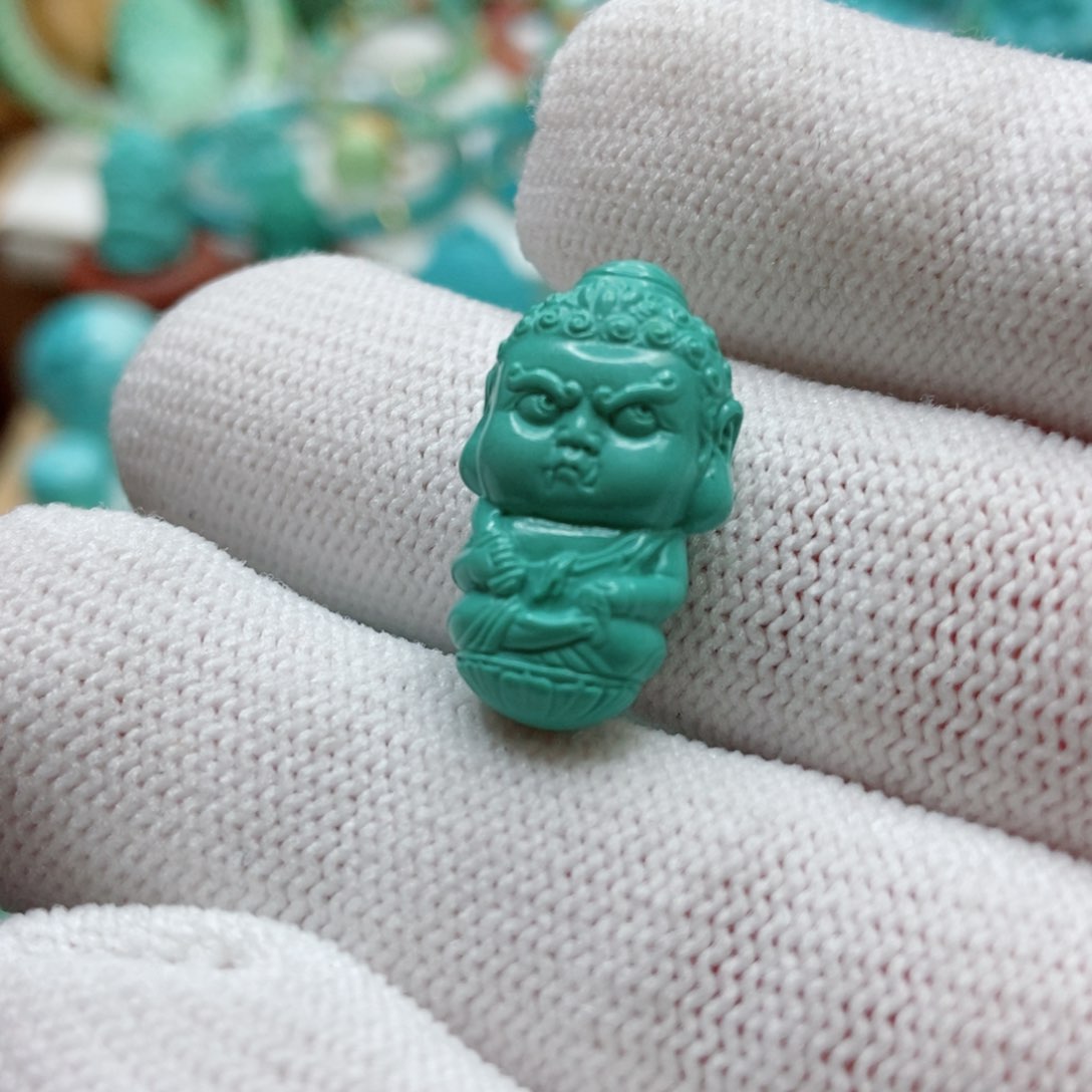 绿松石珠子未镶嵌