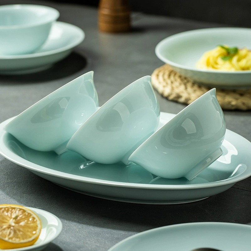 【直播专享】景德镇釉下彩影青瓷米饭碗1个装