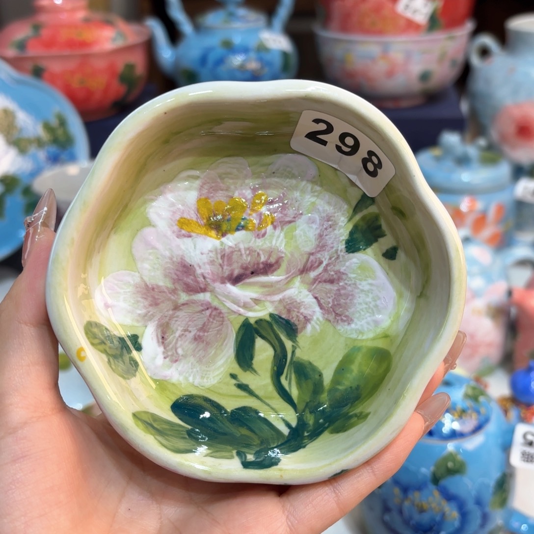 景德镇手绘高温釉下彩陶瓷茶具