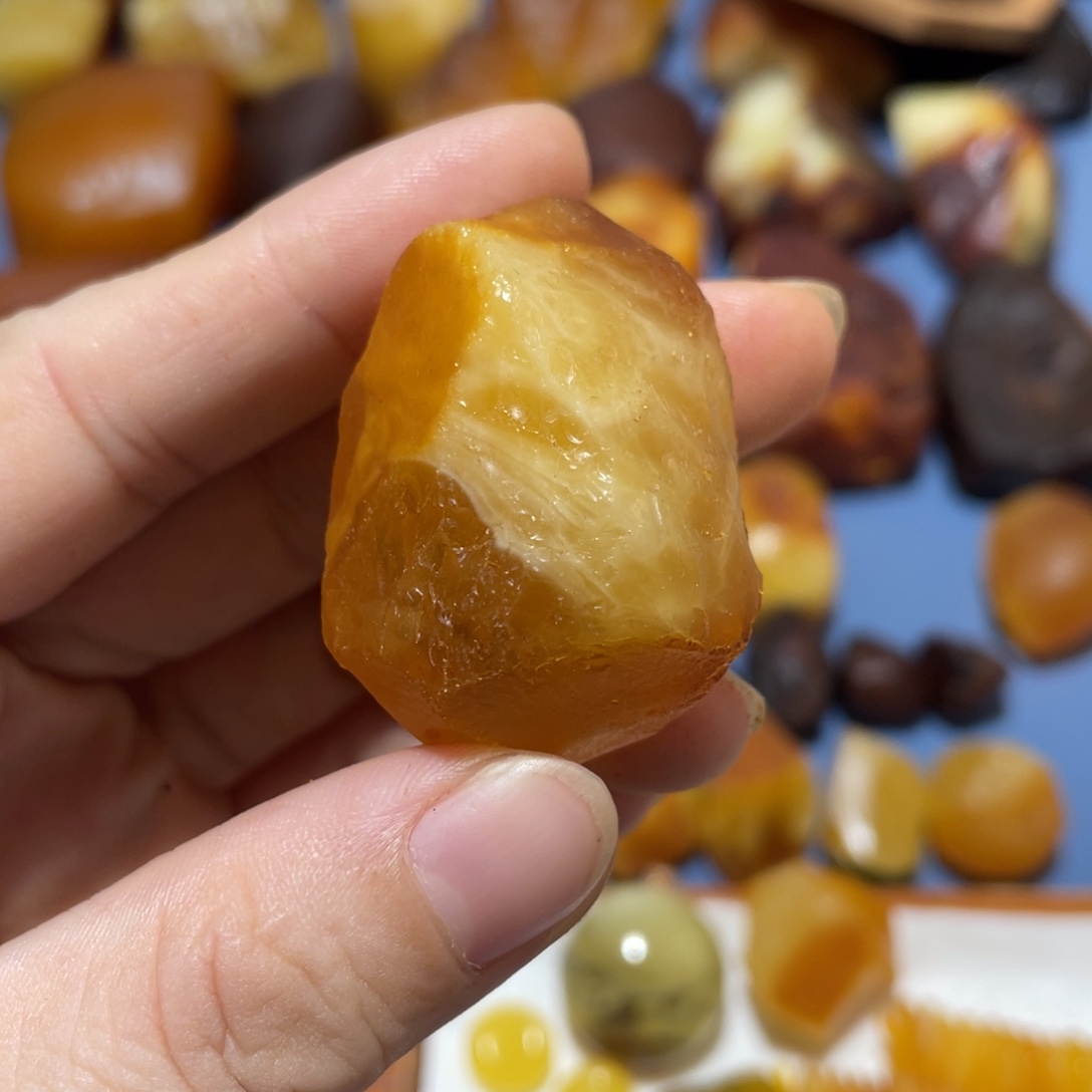 定制蜜蜡未镶嵌桶珠21