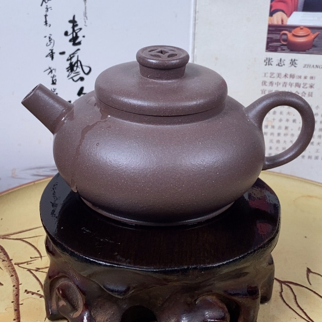 紫砂茶壶老天青180 容量宜兴紫砂壶