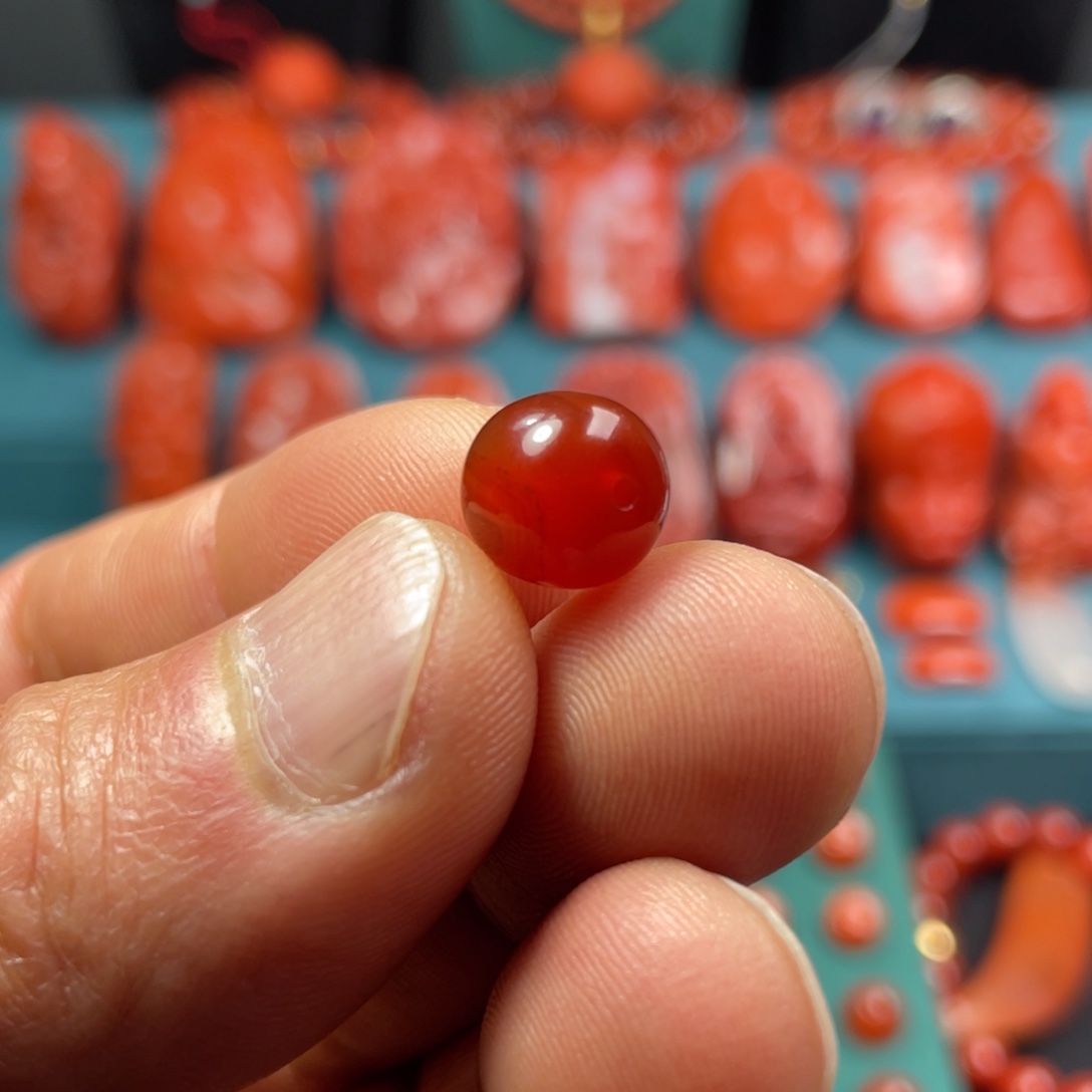 㷣***南红玛瑙未镶嵌原矿保山南红河湾老型10